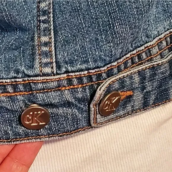 Calvin Klein - Women's Denim Vest  Size S - Picture 5 of 6